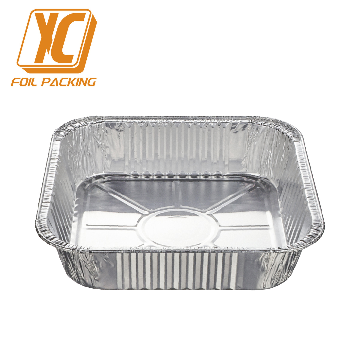 8 inch square aluminum foil container